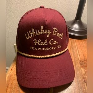 Whiskey Bent Hat, maroon, great condition